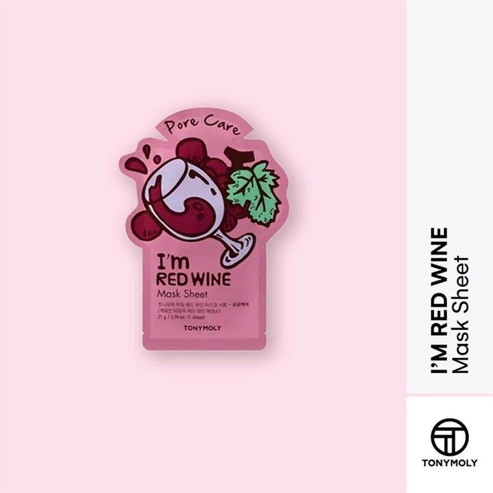 Tonymoly I'M Red Wine Mask Sheet - Korean Skincare | Grocsy