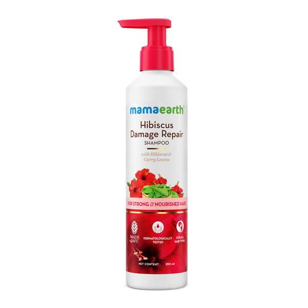 Mamaearth Hibiscus Damage Repair Shampoo | Grocsy