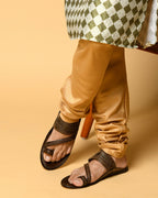 Stepsoft Men Brown Kolhapuri Leather Slippers – Ideal For Wedding & Ethnic Looks | Grocsy