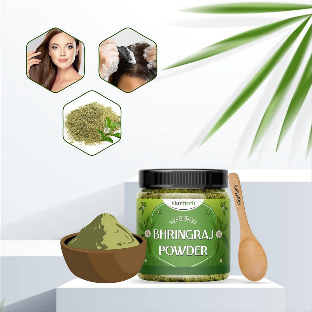 OurHerb Bhringraj Powder For Natural Hair Care | Grocsy
