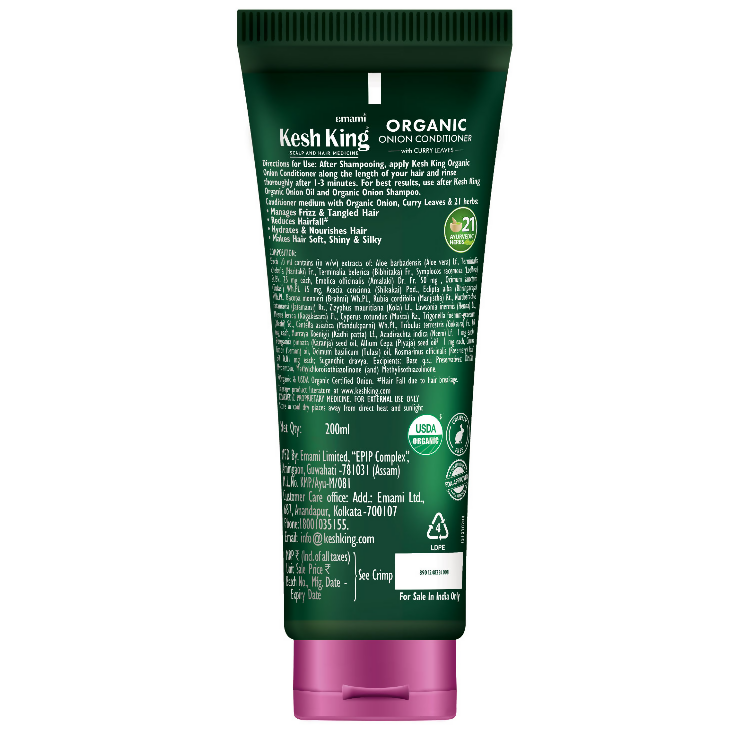 Emami Kesh King Organic Onion Conditioner | Grocsy