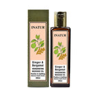 Inatur Ginger & Bergamot Invigorating Massage Oil | Grocsy