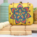 Joban Fashion Yellow Mandala Printed Clutch Bag - Multicolor | Grocsy