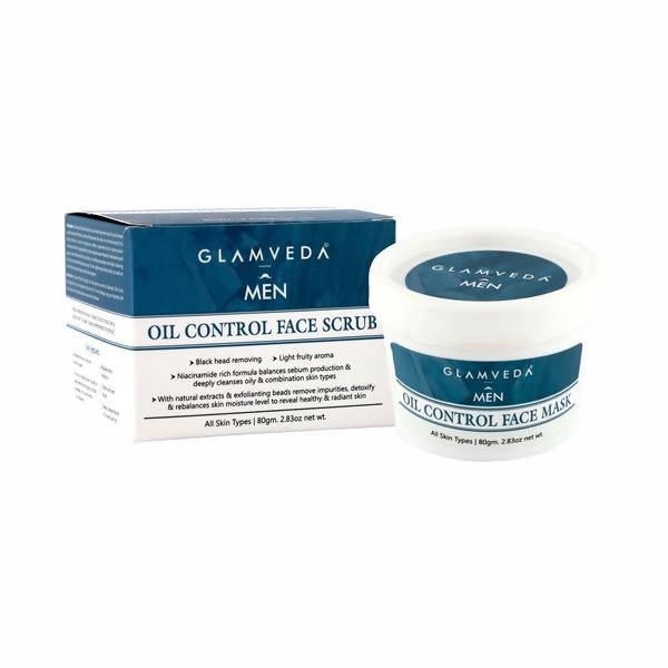 Glamveda Men Oil Control With Aha, Bha & Niacinamide Face Mask | Grocsy