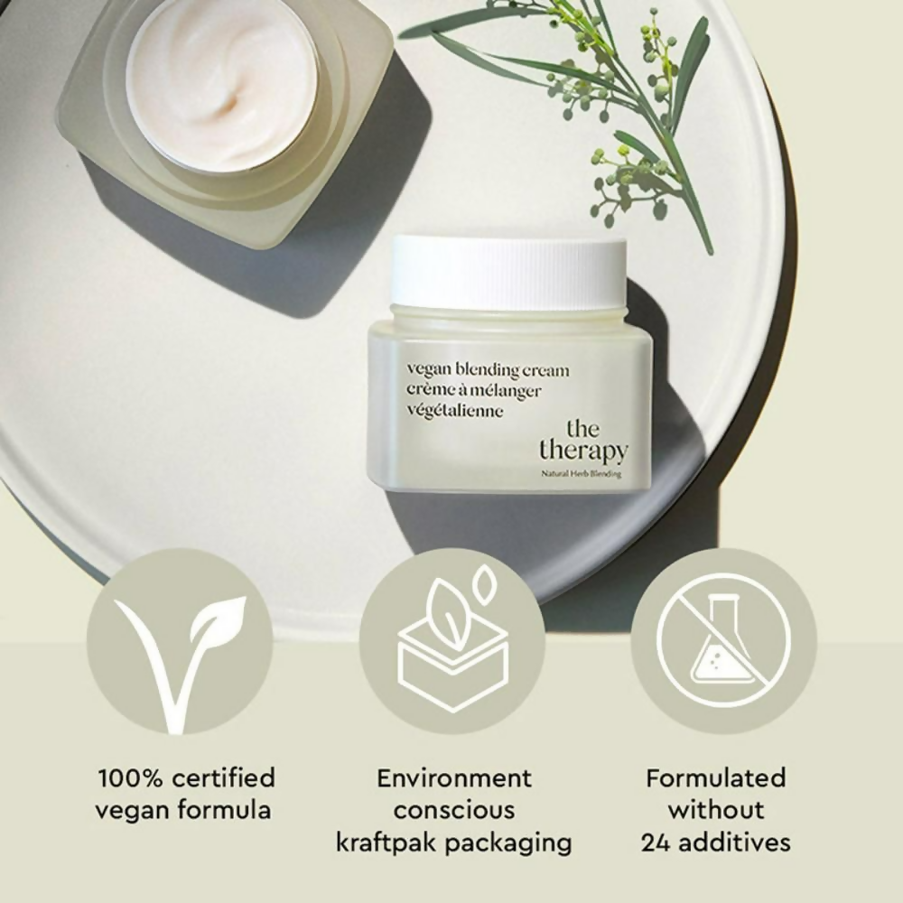The Face Shop The Therapy Vegan Blending Cream Organic & Vegan 2 In 1 Gel & Cream | Grocsy