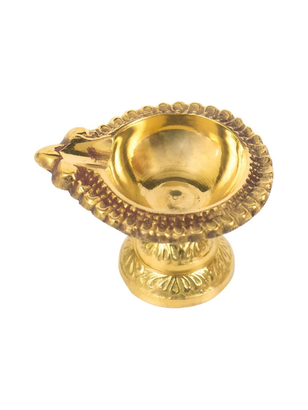 Spillbox Gold-Toned Brass Laksmi Kuber Diyas Stand Pooja Essential | Grocsy