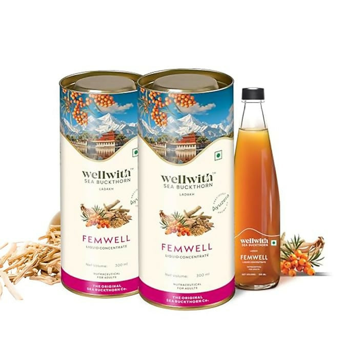 Wellwith Sea Buckthorn Femwin (Femwell) Ayurvedic Juice | Grocsy