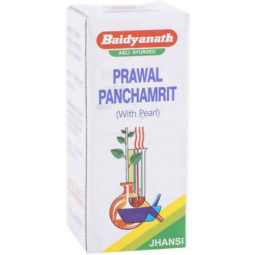 Baidyanath Jhansi Prawal Panchamrit Tablets (Moti Yukta) | Grocsy