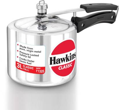 Hawkins Classic 3 L Tall Pressure Cooker (CL3T) | Grocsy