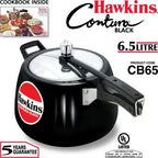 Hawkins Contura Black 6.5 L Pressure Cooker (CB65) | Grocsy