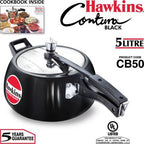 Hawkins Contura Black 5 L Pressure Cooker (CB50) | Grocsy