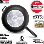 Hawkins Contura Black XT 5 L Induction Bottom Pressure Cooker (CXT50) | Grocsy