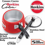 Hawkins Ceramic Coated Contura 3 L Pressure Cooker (CTR30) | Grocsy