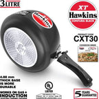 Hawkins Contura Hard Anodized Black XT 3 L Pressure Cooker (CXT30) | Grocsy