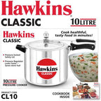 Hawkins Classic 10 L Pressure Cooker (CL10) | Grocsy