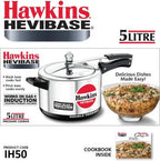 Hawkins Hevibase 5 L Induction Bottom Pressure Cooker (IH50) | Grocsy
