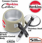 Hawkins Ceramic Coated Contura 3 L Pressure Cooker (CAG30) | Grocsy