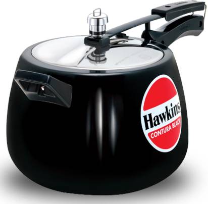 Hawkins Contura Black 6.5 L Pressure Cooker (CB65) | Grocsy
