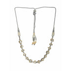 Kundan and Diamond Neckpiece (Silver) - Ruby Raang | Grocsy