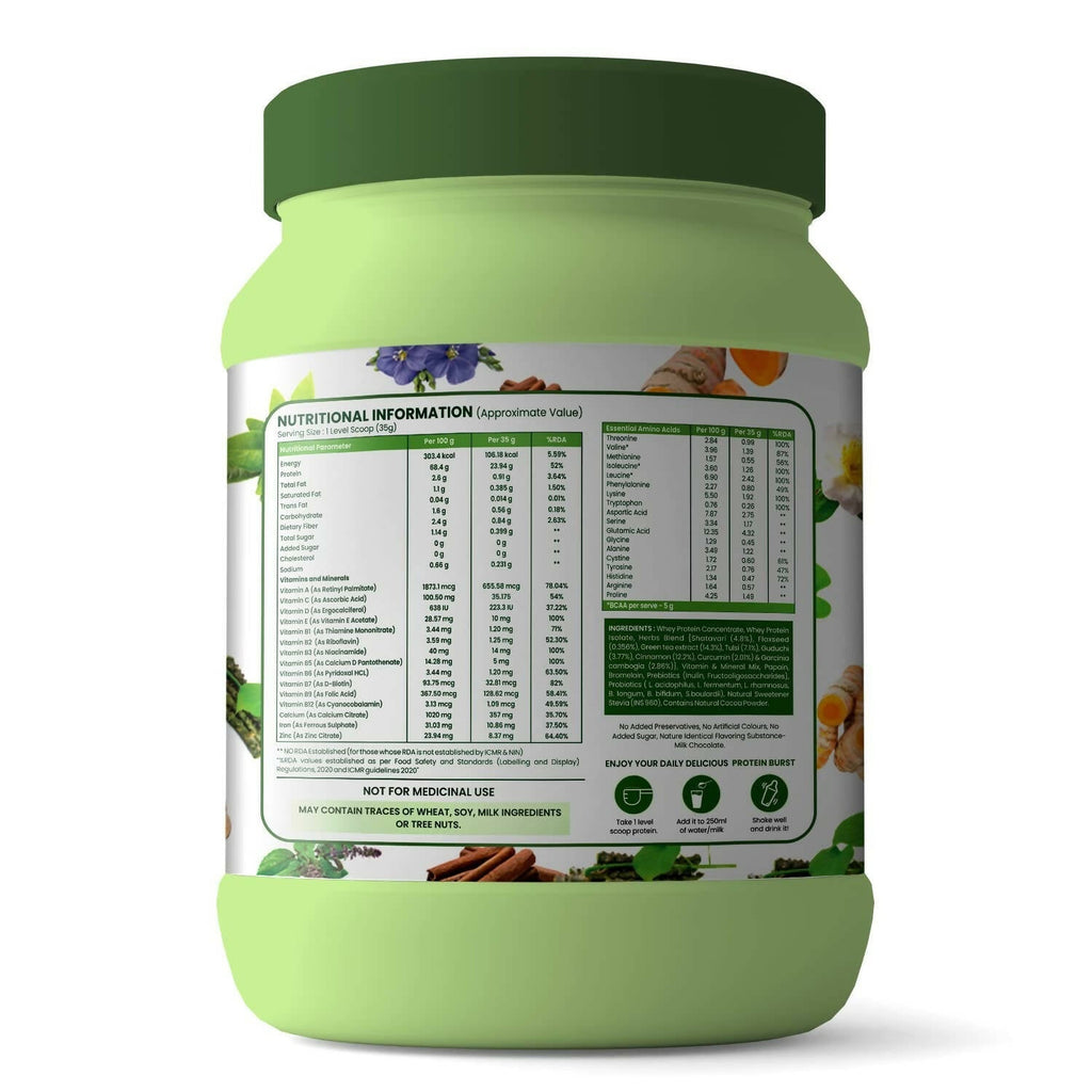 Himalayan Organics Protein Super Herbs Women Powder Chocolate Flavour | Grocsy