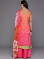 Ahalyaa Women's Traditional wear Kurta Set - Pink | Grocsy