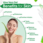 Kazima Pure Aloe Vera Gel For Hair, Acne, Scars, Dark Circles & Sunburn | Grocsy