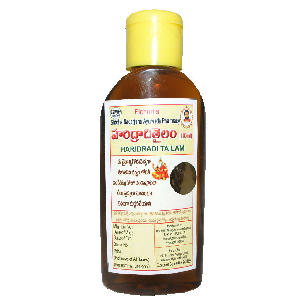 Siddha Nagarjuna Ayurveda Haridradi Tailam | Grocsy