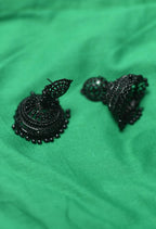 Mominos Fashion Johar Kamal Latest Design Black Color Jhumkas