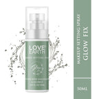 Love Earth Makeup Setting Spray Glow Fix, Infused With Niacinamide & Licorice | Grocsy