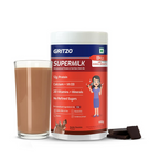 Gritzo SuperMilk Overall Growth (13+y Girls), 12g Protein Powder (Double Chocolate) | Grocsy