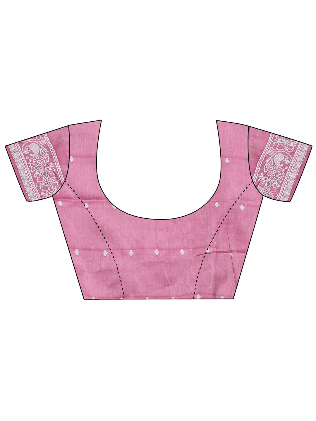 Shree Shyam Fashion Anaya Pink Linen Cotton Saree | Grocsy