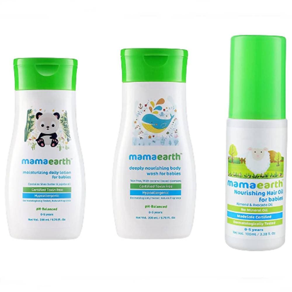 Mamaearth Nourishing Baby Care Combo | Grocsy