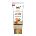 WOW Skin Science Papaya and Hyaluronic Acid Hydrating Face Scrub for Gently Exfoliates, Unclogs Pores | Grocsy