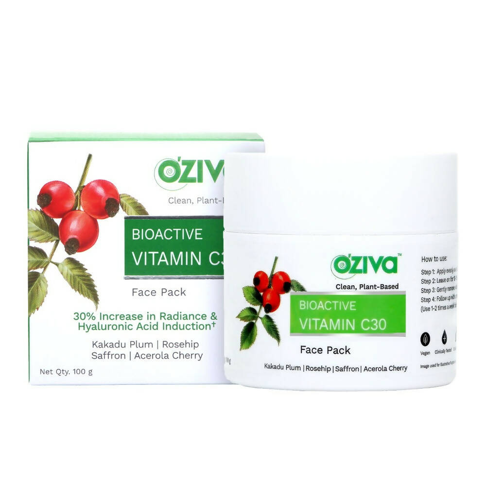 OZiva Bioactive Vitamin C30 Face Pack | Grocsy