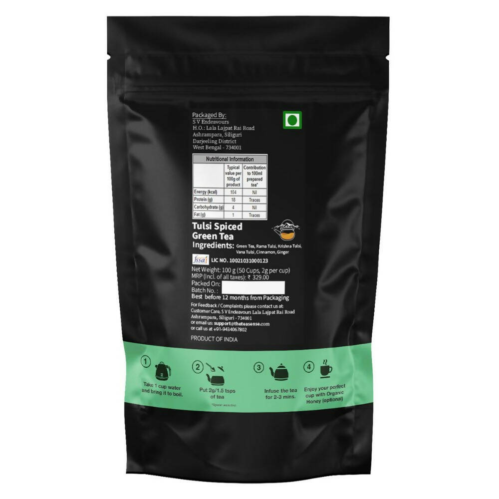 Tea Sense Tulsi Spiced Green Tea | Grocsy