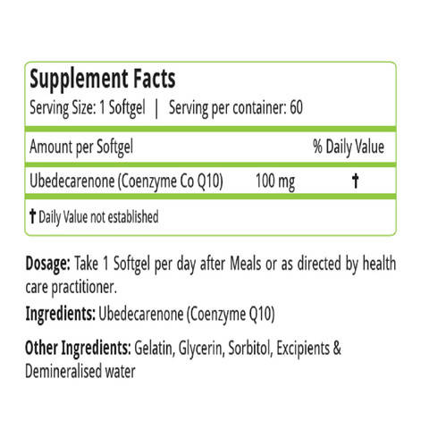Nature's Velvet Coenzyme Q-10 Softgels | Grocsy