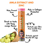Chicnutrix Glow + Super C + Bounce Effervescent Tablets Combo - Vitamin C with Skin Care and Hairfall Control Bundle | Grocsy