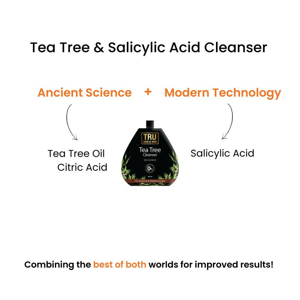 Tru Hair & Skin Tea Tree & Salicylic Acid Cleanser | Grocsy