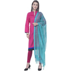 A R Silk Firozi Color Regular Dupatta Cota Cotton Dupattas and Chunnis | Grocsy