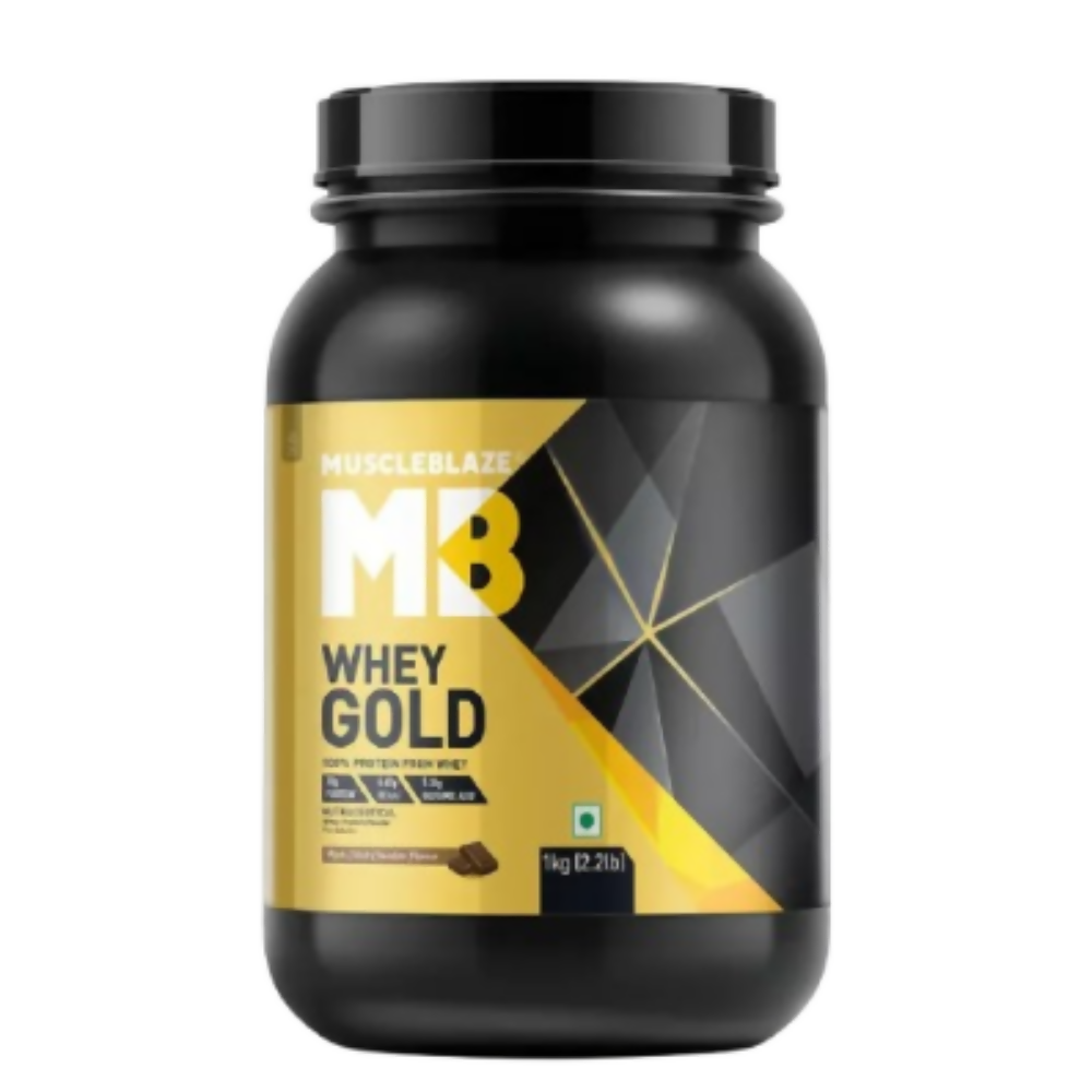 MuscleBlaze Whey Gold Richmilk Chocolate | Grocsy