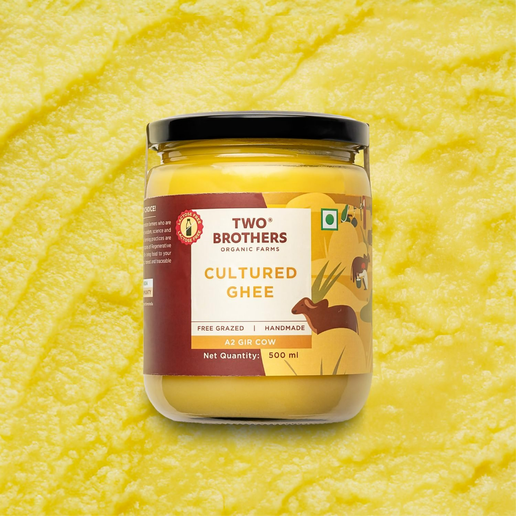 Two Brothers Organic Farms A2 Ghee Butter Organic Grass Fed From Gir Cow | Grocsy