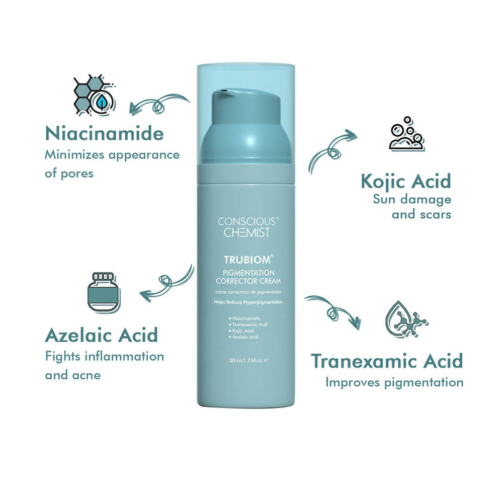 Conscious Chemist Trubiom Pigmentation Corrector Cream | Grocsy