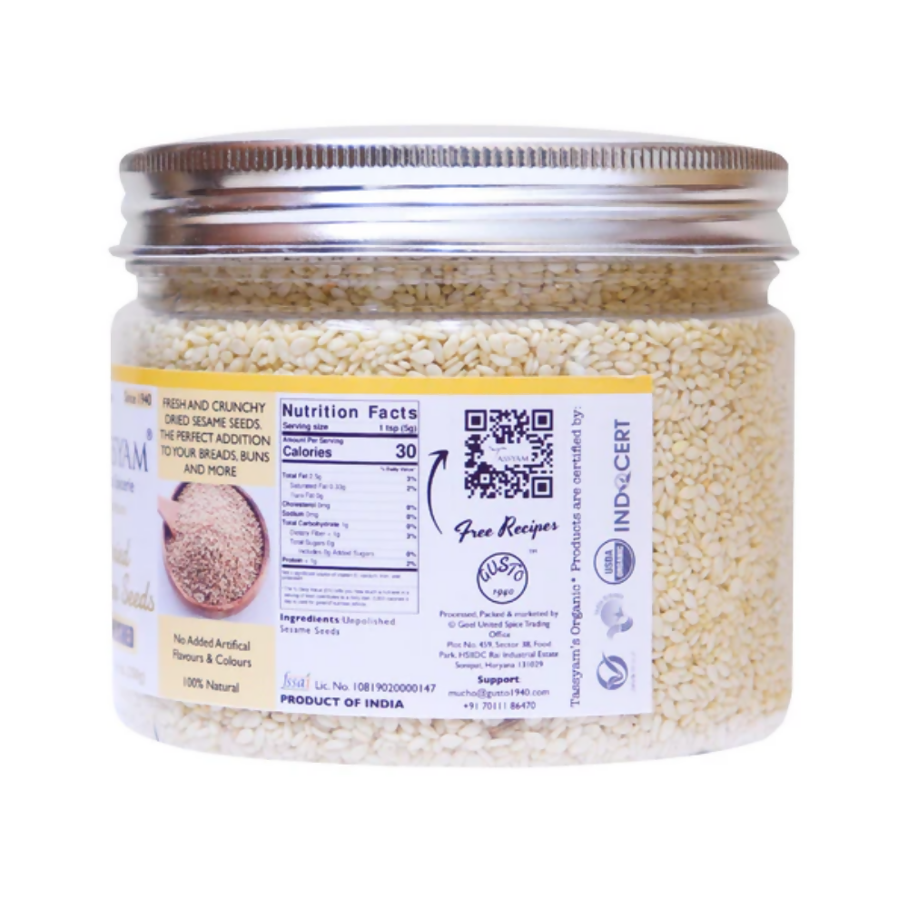 Tassyam Organics Unpolished Sesame Seeds | Grocsy