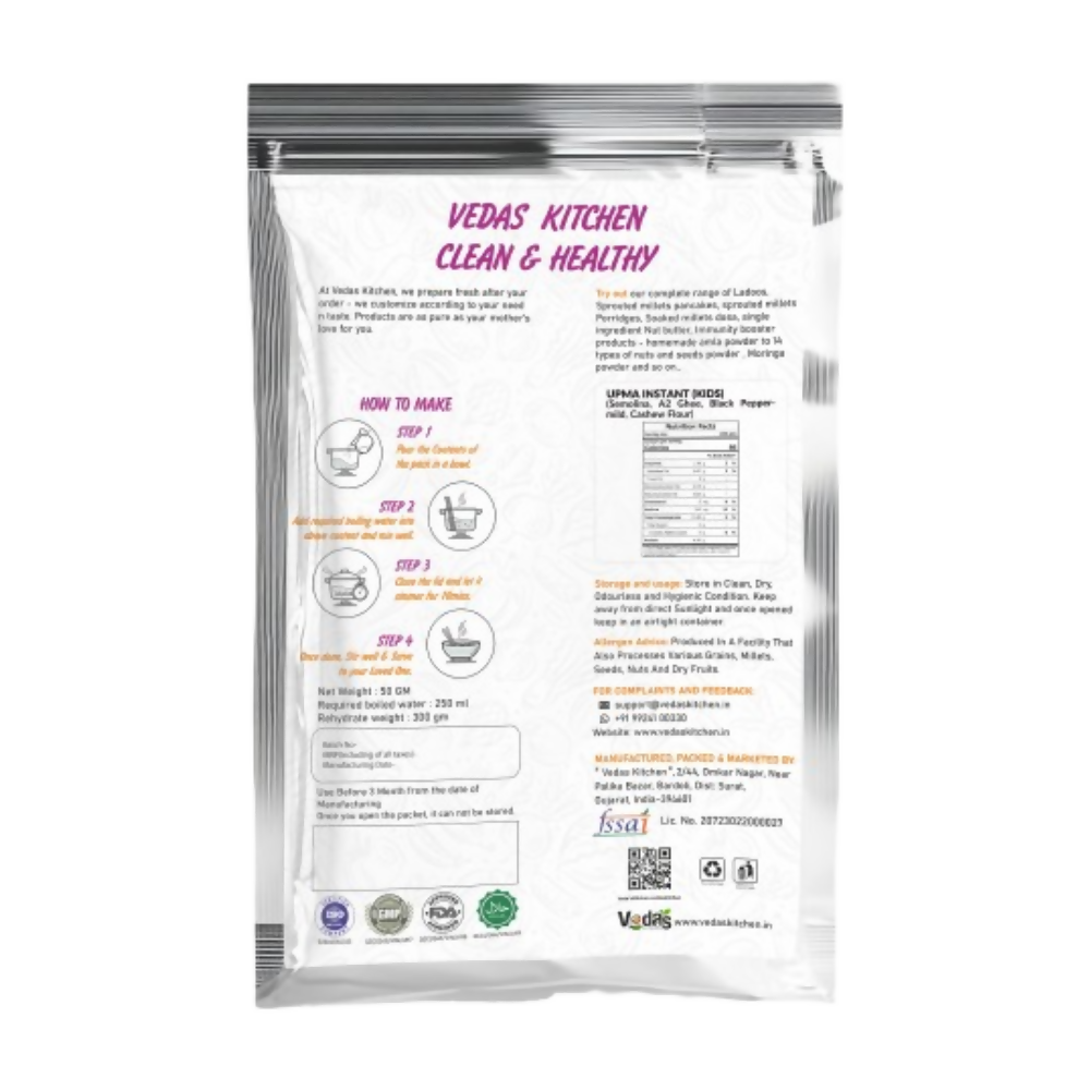 Vedas Kitchen Upma Instant (Kids) | Grocsy