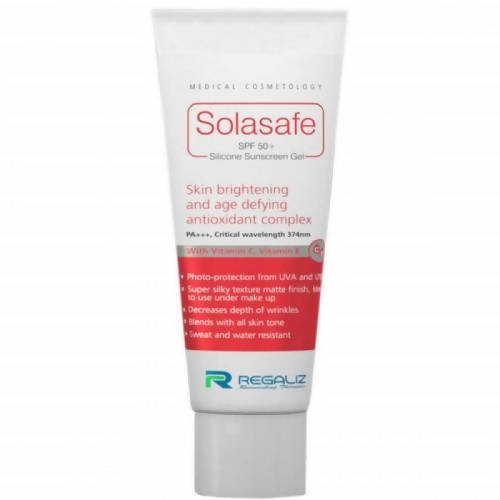 Regaliz Solasafe SPF 50+ Silicone Sunscreen Gel | Grocsy