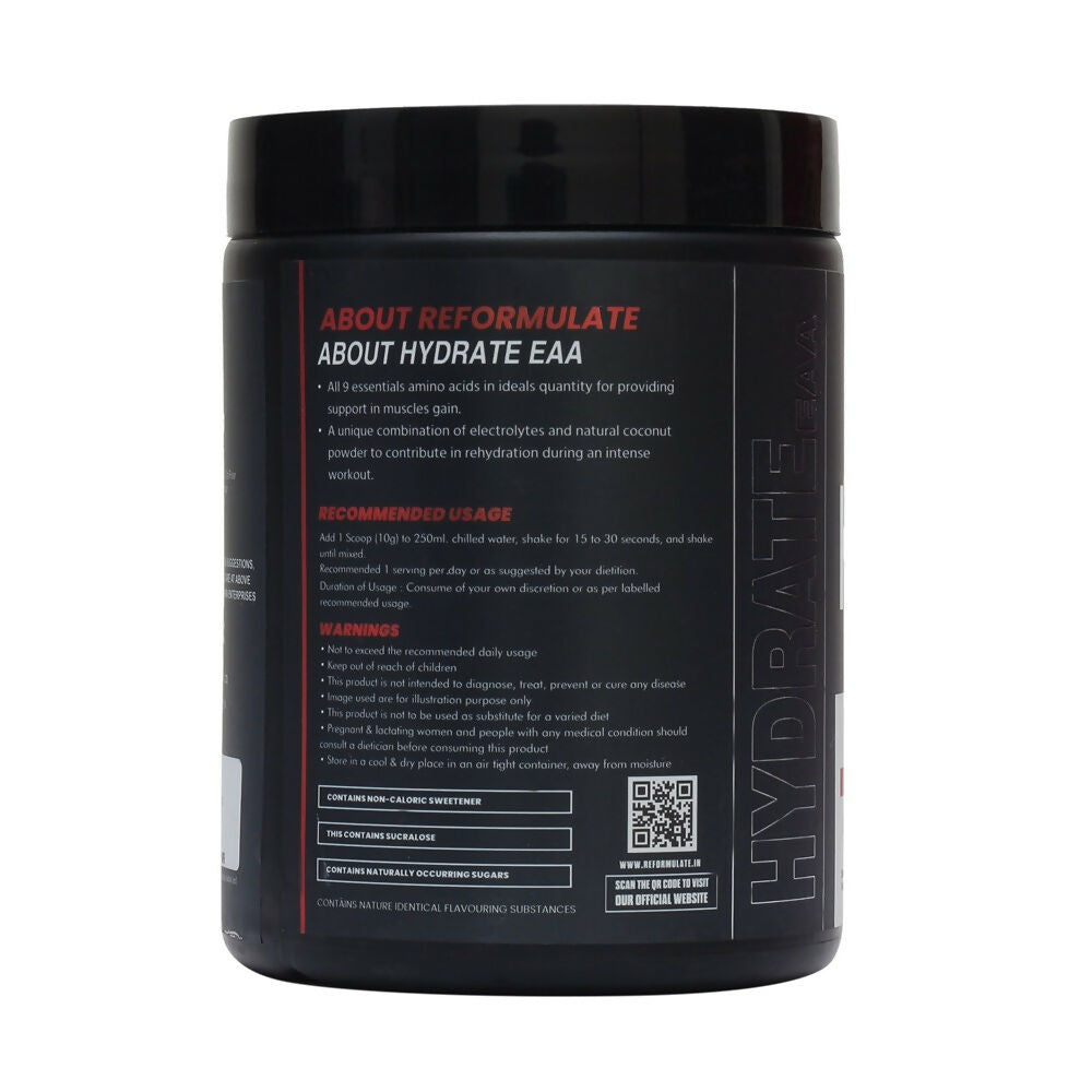 Reformulate Hydrate EAA I Supports Muscle Recovery | Zero Added Sugar | Improved Focus I Fluid Balance - Pine Apple | Grocsy