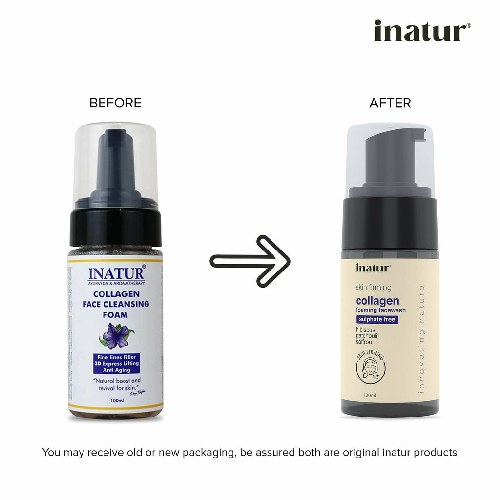 Inatur Collagen Foaming Face Wash | Grocsy