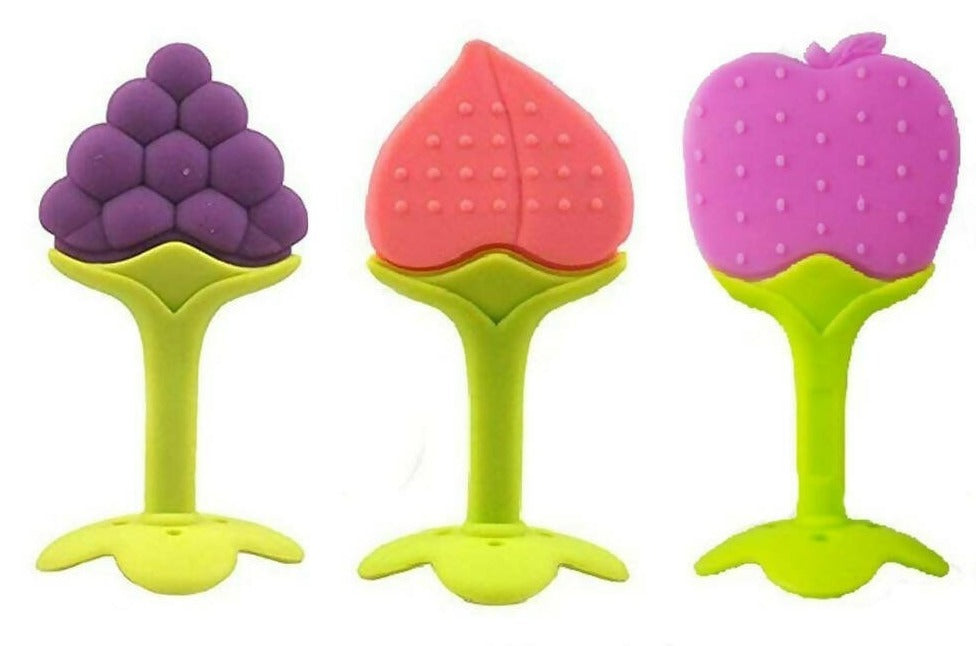 BabyGo Silicone BPA Free Natural Organic Nipple Teethers With Storage Box | Grocsy