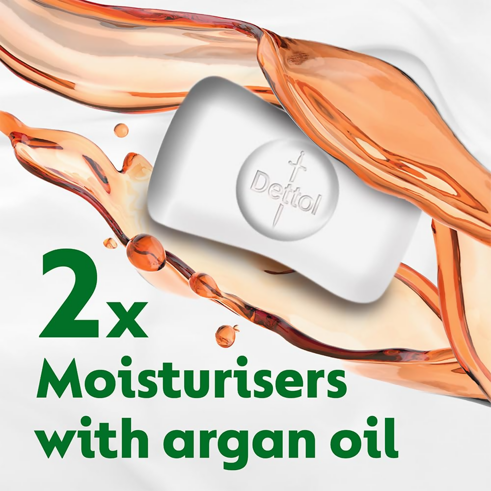 Dettol Skincare Moisturizing Beauty Bathing Soap Bar With Argan Oil | Grocsy