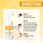 Nuerma Science Haldi Chandan Foaming Face Wash | Improve Skin Texture & Reduces Acne | Grocsy